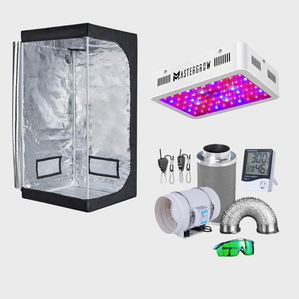 Grow Box Komplettset zum Anbauen Indoor Cannabis 600 watt lampe 