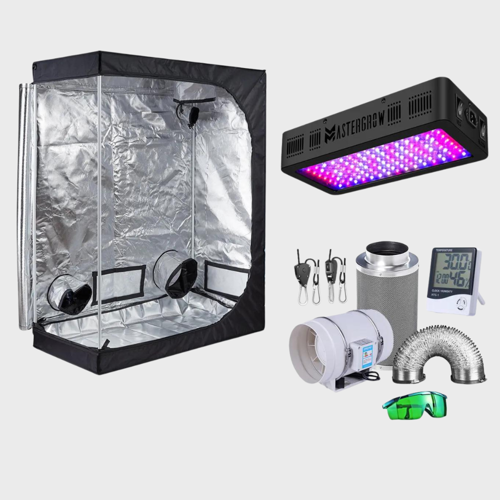 Cannabis Growzelt Komplettset mit Lampe 900 Watt